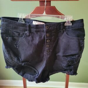 Torrid Jeans shorts front button